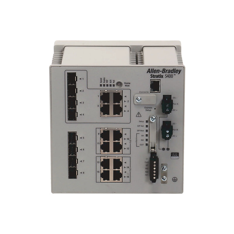 Switch Allen-Bradley 1783-HMS4SG8EG4CGR Stratix 5400 Layer 3, 8 PoE, 4 SFP, 4 portas combo