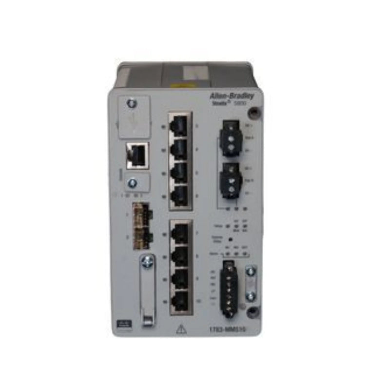 Switch Allen-Bradley 1783-MMS10 Stratix 5800 Layer 2 modular, 8 de cobre, 2 SFP