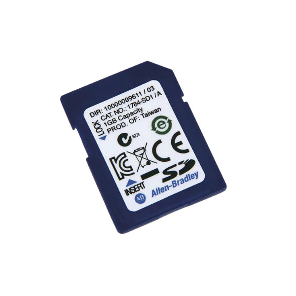 Cartão SD Allen Bradley 1784-SD1 compatível com ControlLogix e CompactLogix, capacidade de 1GB.