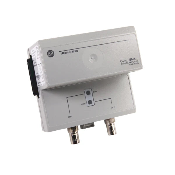 Allen-Bradley 1786-RPCD, tap de ângulo reto para redes ControlNet, melhora a comunicação em sistemas de automação.