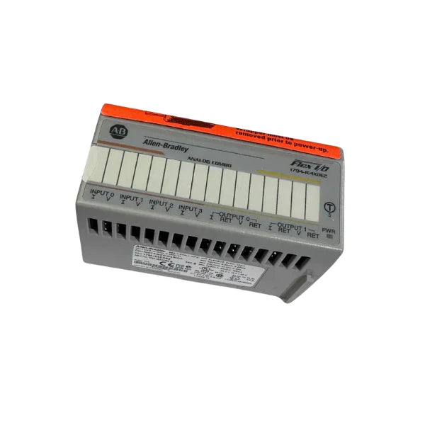 Módulo Flex I/O Analógico Allen-Bradley 1794-IE4XOE2, compacto, alta precisão, 4 entradas e 2 saídas, para automação industrial.
