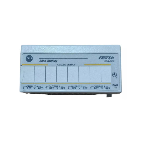 Módulo Allen-Bradley 1794-OE4 Flex I/O, 4 canais, saída 24V CC para controle confiável em sistemas de automação industrial