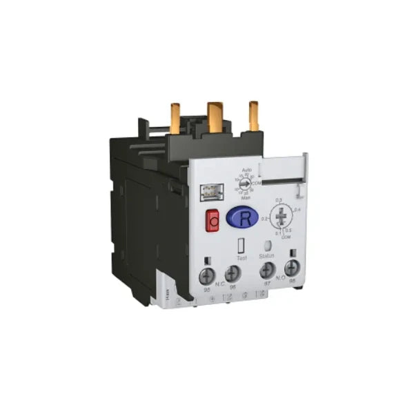 Relé de Sobrecarga Allen-Bradley 193-1EFFD com proteção precisa para motores industriais faixa 11-55A, auto/manual.