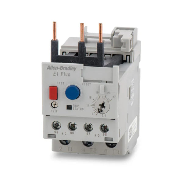 Relé de Sobrecarga Allen-Bradley 193-EEEB E1 Plus com faixa ajustável para proteção de motores industriais.