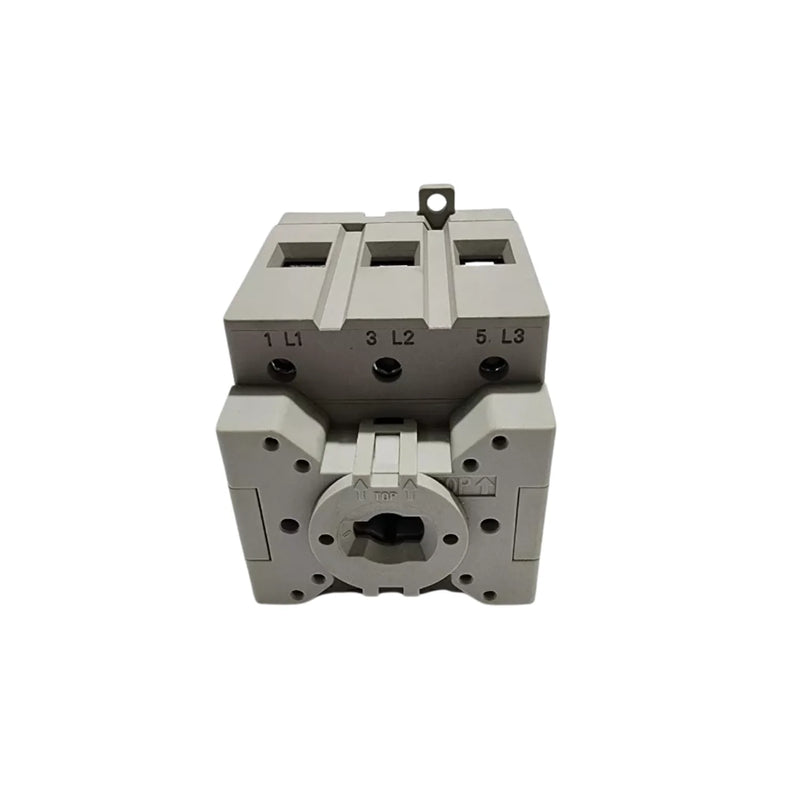 Interruptor de carga IEC Allen-Bradley, 100A, 3 polos, operação OFF-ON 90°, adequado para instalações industriais.