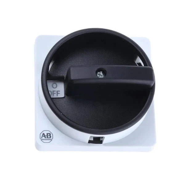 Atuador Allen Bradley 194L-HE6G-175, tipo disco, cinza/preto, para controle industrial seguro e confiável.