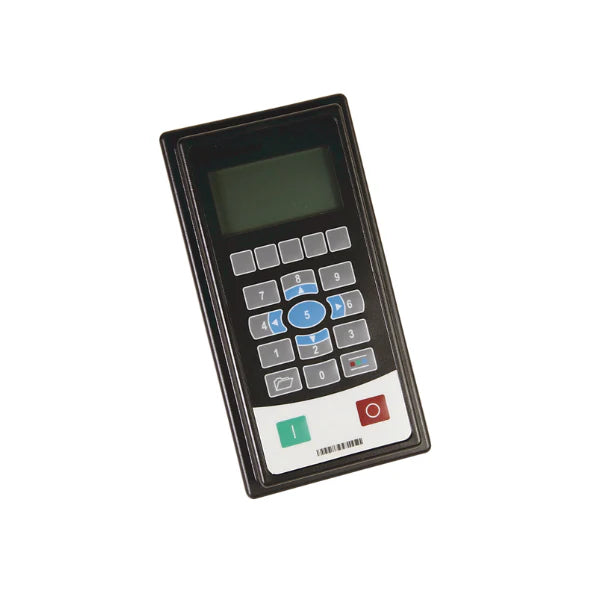 Módulo HIM Allen-Bradley 20-HIM-C6S com LCD para monitorar e configurar drives PowerFlex em automação industrial.
