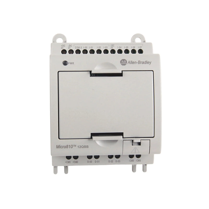 PLC Allen-Bradley Micro810 2080-LC10-12QBB com 8 entradas, 4 saídas DC, porta USB e 24V DC