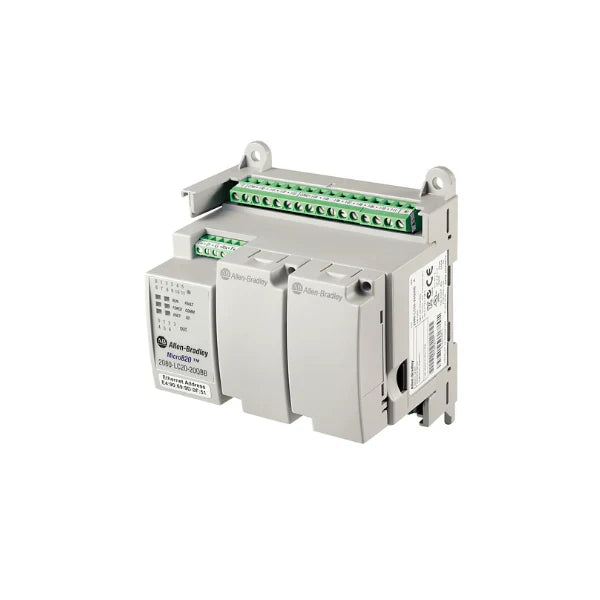 Controlador Allen-Bradley 2080-LC20-20QBB Micro800, 20 I/O, para aplicações compactas de automação industrial
