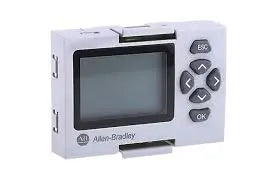 Tela LCD Allen-Bradley 2080-LCD com teclado integrado para controladores lógicos programáveis Micro810.