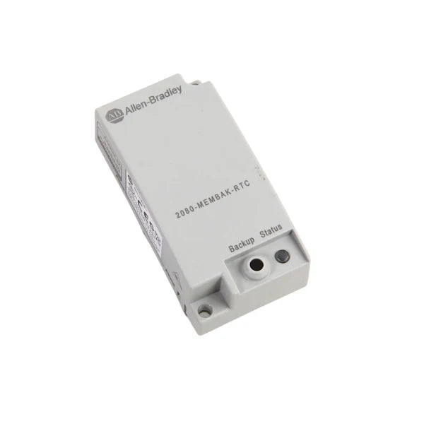 Módulo Allen-Bradley 2080-MEMBAK-RTC com backup de memória e relógio para controladores Micro800.