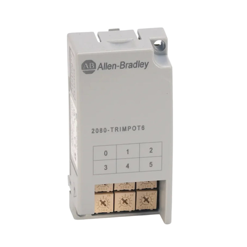 Módulo plug-in trimpot de 6 canais Allen-Bradley 2080-TRIMPOT6 para controladores Micro800