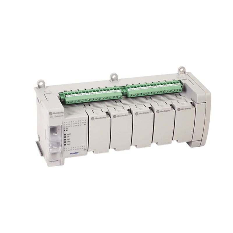 Controlador Allen-Bradley 2080-LC50-48QVB Micro850 com 48 I/O e conectividade EtherNet/IP para automação industrial.