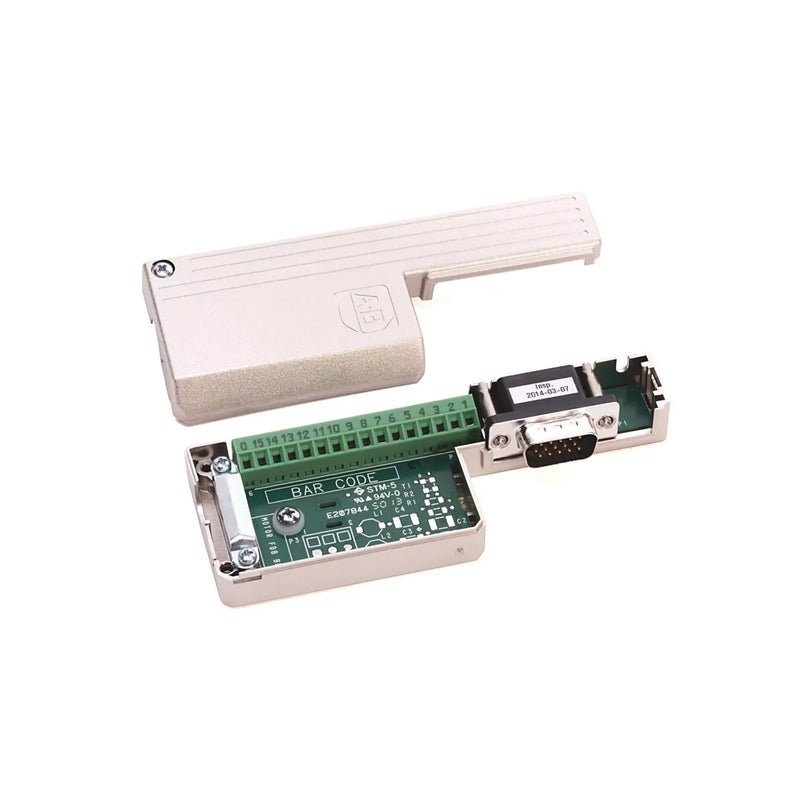 Kit de conector Allen-Bradley 2090-K6CK-D15M, ideal para automação industrial de precisão.