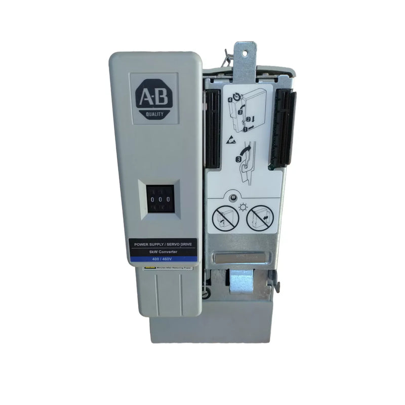 Módulo de eixo Allen-Bradley 2094-BC01-M01-M de 6kW e 9A para controle de movimento integrado e aplicações exigentes.