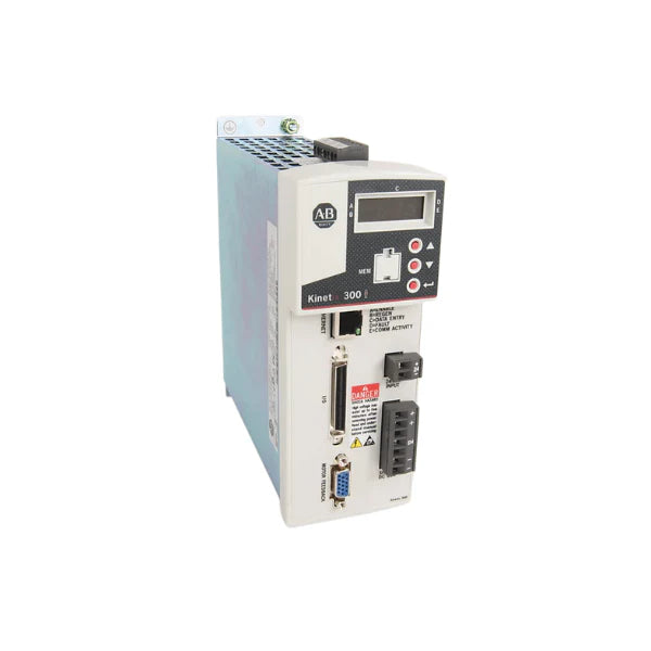 Servo drive Allen-Bradley 2097-V33PR3-LM – solução de controle de movimento Kinetix 350 integrada.