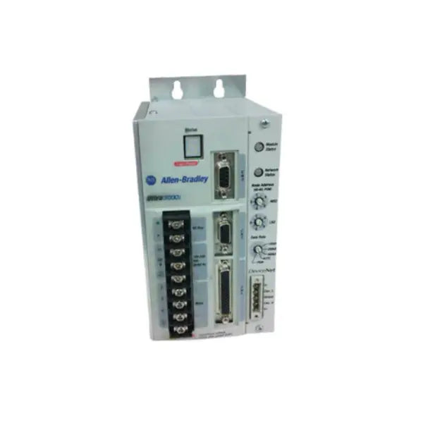 Servo drive Allen-Bradley 2098-DSD-020X-DN, 2A, para controle de movimento preciso em automação industrial.