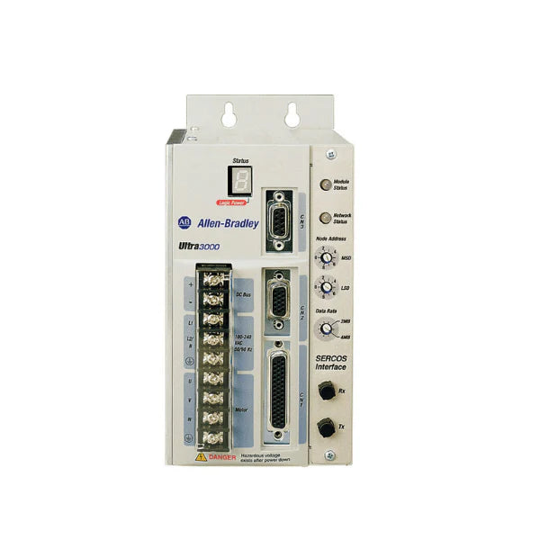 Servo drive Allen-Bradley 2098-DSD-010X-DN 1kW, 230V AC com DeviceNet integrado.