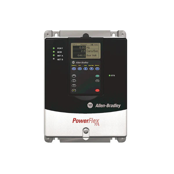 Inversor Allen-Bradley PowerFlex 70 para uso industrial com proteção ambiental