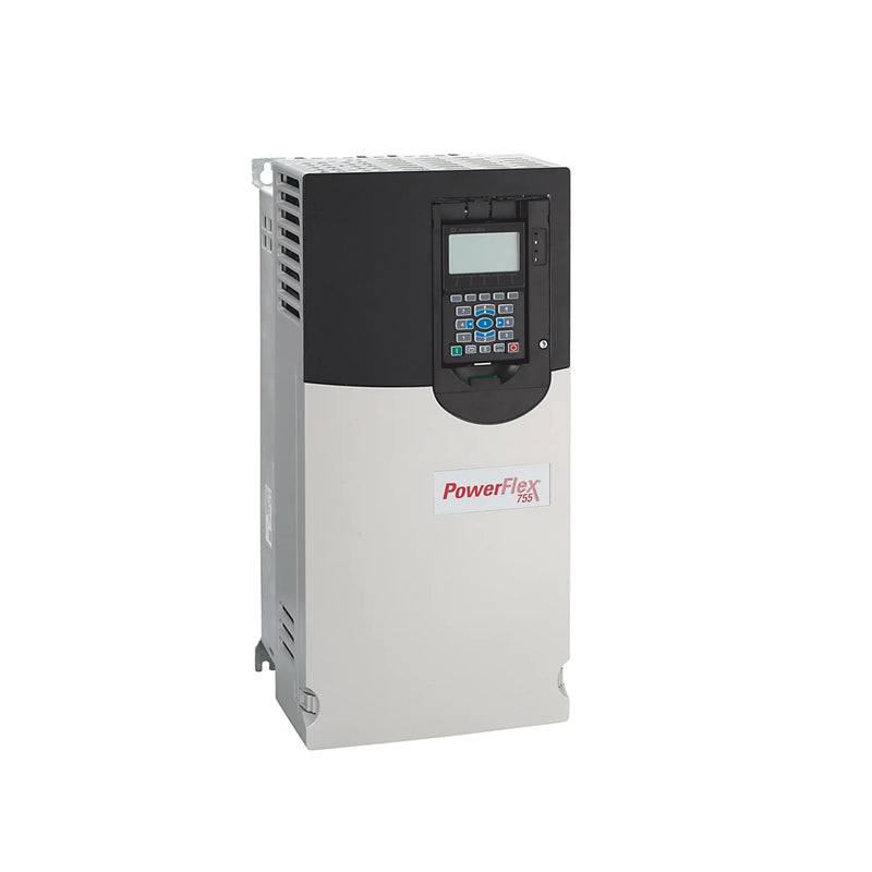 Drive AC Rockwell Automation 755, 22kW/18.5kW, 400V, resfriado a ar, tipo aberto, para aplicações industriais.