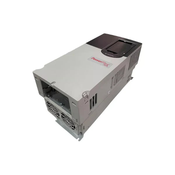 Imagem do inversor PowerFlex 753 AC de 65A, 480V, adequado para uso industrial com características versáteis.