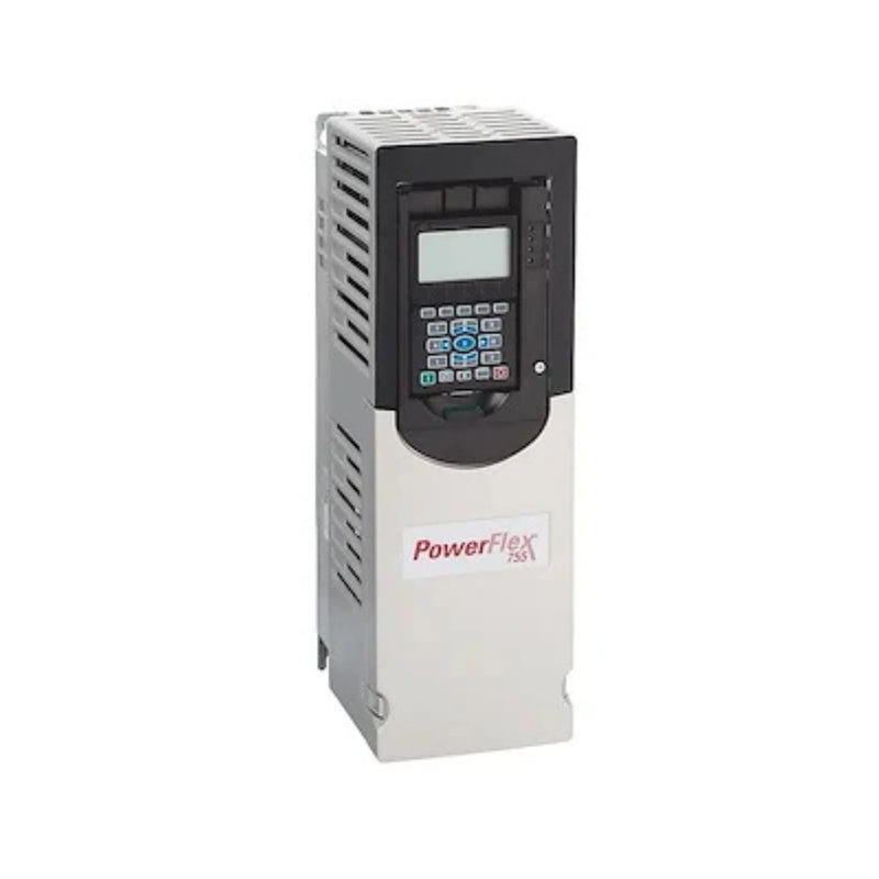 Inversor AC Allen-Bradley PowerFlex 755, 480V, 3-fases, 15HP, Ethernet/IP, ideal para aplicações industriais.