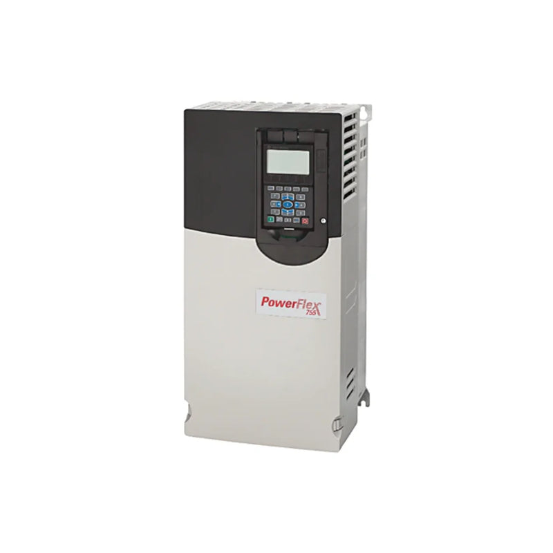 Drive CA PowerFlex 755 Allen-Bradley, trifásico, 480V, resfriamento a ar, controle motor industrial.