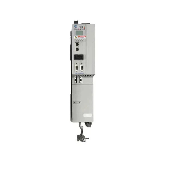 Servo drive Allen-Bradley 2198-D057-ERS4 com 15kW, duplo eixo e segurança avançada para automação industrial.