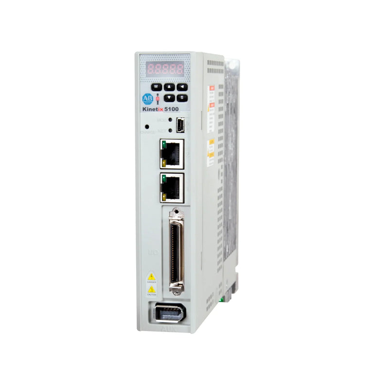 Allen-Bradley 2198-E1004-ERS Kinetix 5100 servo drive, EtherNet/IP, 120V, 2.6A, para controle de movimento de alto desempenho