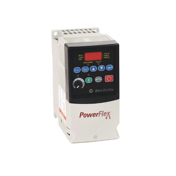 Inversor Allen-Bradley 22A-B8P0N104 PowerFlex 4, 4.0 HP, 480V, controle de motor confiável em aplicações industriais.