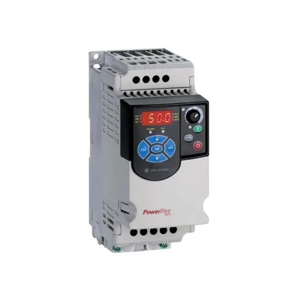 Inversor Allen-Bradley 22F-D2P5N113 PowerFlex 4M com controle de motor eficiente e recursos avançados para aplicações industriais.