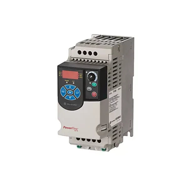 Drive AC PowerFlex 4M Allen Bradley com 208-240V trifásico, ideal para controle de motores em aplicações variadas.