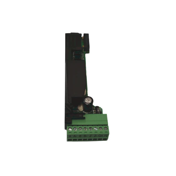 Módulo de encoder incremental para PowerFlex 527, suporta entrada quadratura 5–12V DC, até 250 kHz.