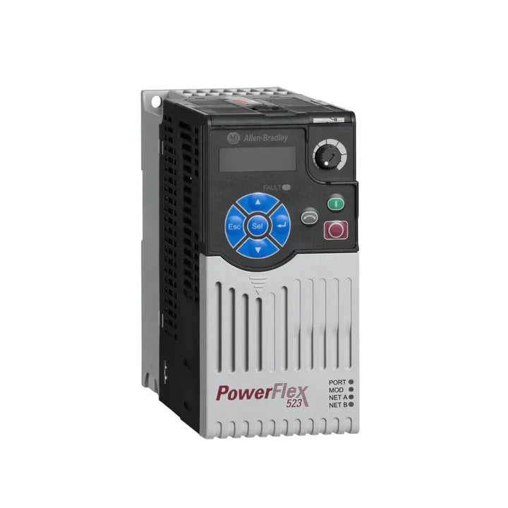 Controle motor confiável Allen-Bradley 25A-D2P3N114 com 1.0HP, 480V AC, design durável, filtro incluso, trifásico.