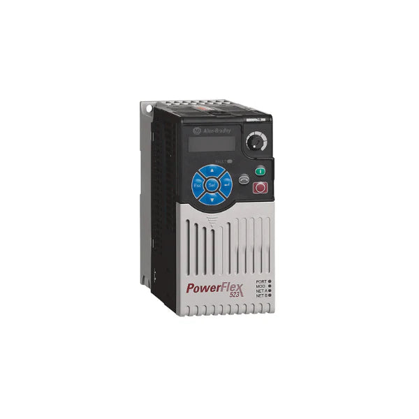 Allen-Bradley 25A-D4P0N104, VFD 2HP, 4A, 480V trifásico. Controle preciso de motor industrial.