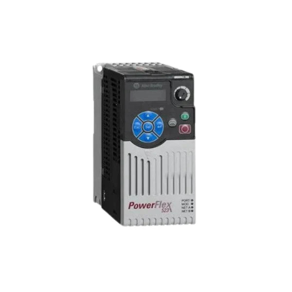 Inversor Allen-Bradley PowerFlex 523 AC, 3HP, trifásico para aplicações industriais diversas.