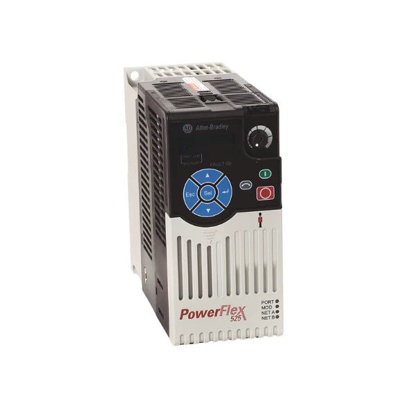 Inversor Allen-Bradley 25B-B5P0N104, PowerFlex 525, 480V, com EtherNet/IP, para controle eficiente em automação industrial.