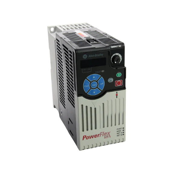 Drive AC Allen-Bradley 25B-D1P4N104, 0,5 HP, 480V, com EtherNet/IP para controle de motor em automação.