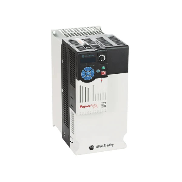 Allen-Bradley 25B-E022N104 PowerFlex 525 AC drive, 10 HP, 480V, com EtherNet/IP para controle eficiente em automação.