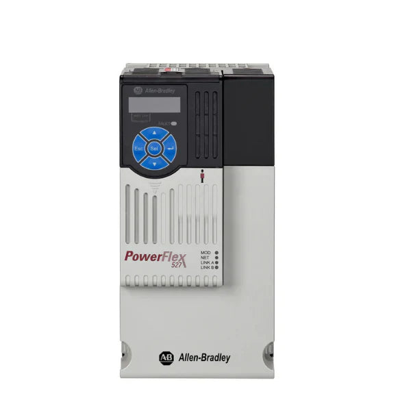 Drive AC PowerFlex 527 Allen-Bradley para automação industrial, trifásico, 10 HP, 480V, com segurança integrada