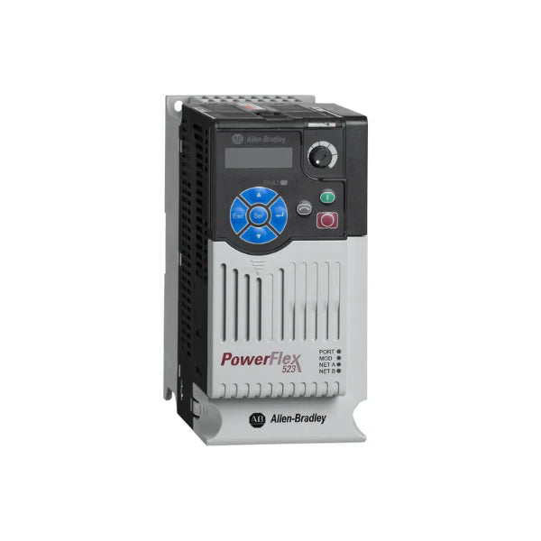 Inversor Allen-Bradley 25A-D010N104 PowerFlex 523, 5 HP, 480V, 10.5A, trifásico, Estrutura B, IP20, tipo aberto.