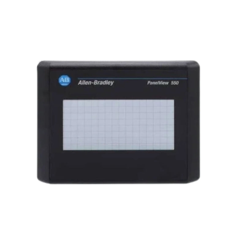 Allen-Bradley 2711-T5A1L1 PanelView 550, tela touchscreen HMI, interface RS-232 para sistemas de controle industrial.
