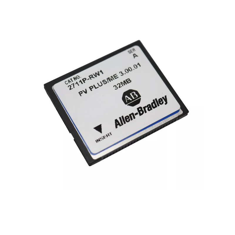 Cartão CompactFlash 64MB 2711P-RW1 Allen-Bradley para PanelView Plus, armazenamento e backup eficientes.