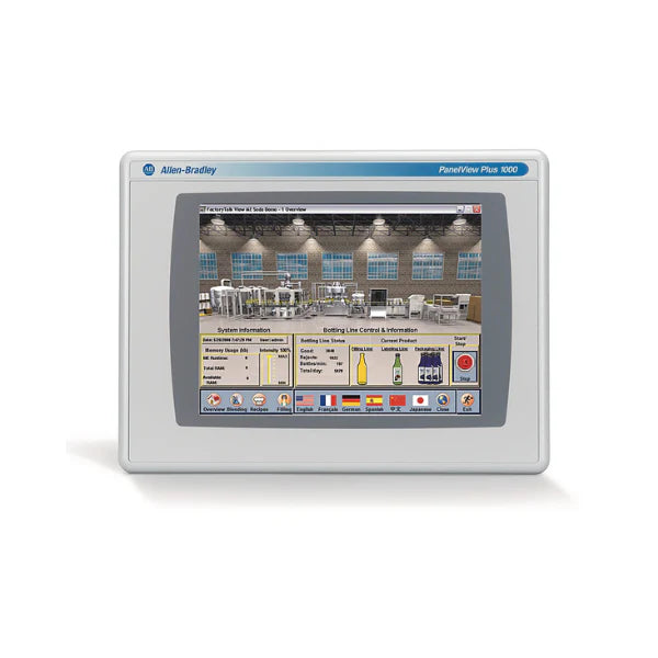 Allen-Bradley 2711P-T10C4A8, tela de 10