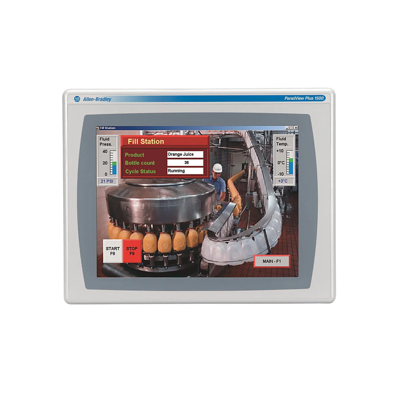 Allen-Bradley 2711P-T15C4D9 PanelView Plus 1500 HMI, tela colorida 15