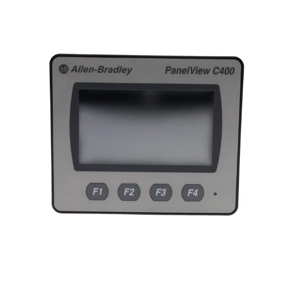 HMI Allen-Bradley 2711C-T4T com tela TFT 4.3 polegadas e opções de comunicação Ethernet e serial.