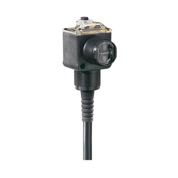 Sensor Fotoelétrico Allen-Bradley 42EF-E1EZB-F4 com LED infravermelho e alcance de 20m para aplicações industriais.