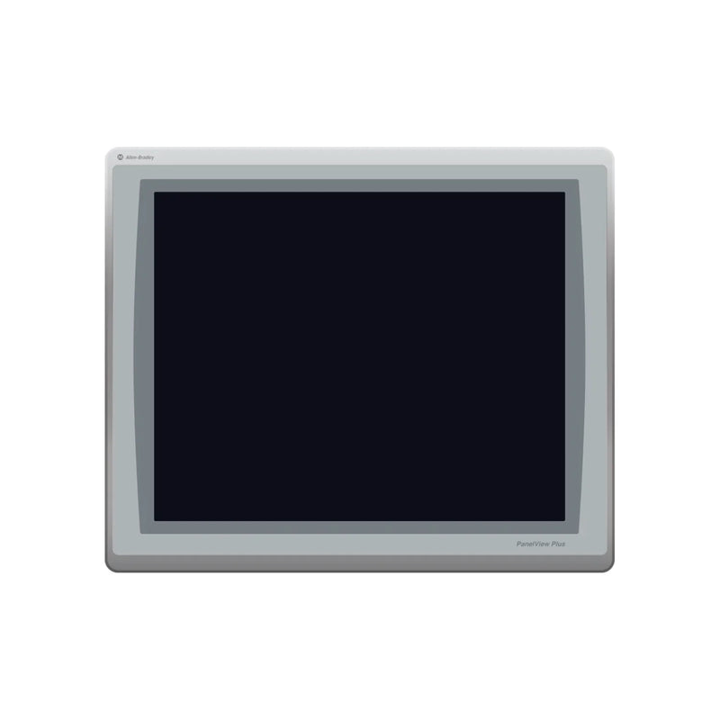 Terminal Allen-Bradley 2711P-T19C22A9P com tela de toque de 19 polegadas, comunicação Ethernet e sistema operacional Windows CE.