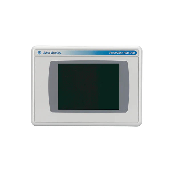 Terminal Allen-Bradley 2711P-T7C4A8 com tela sensível ao toque colorida de 6,5 polegadas e comunicação Ethernet/RS-232.