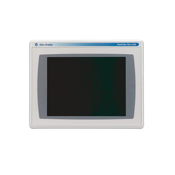 Terminal Allen-Bradley 2711P-T12C4D9 com tela de toque de 12,1 polegadas para automação e controle industrial avançado.